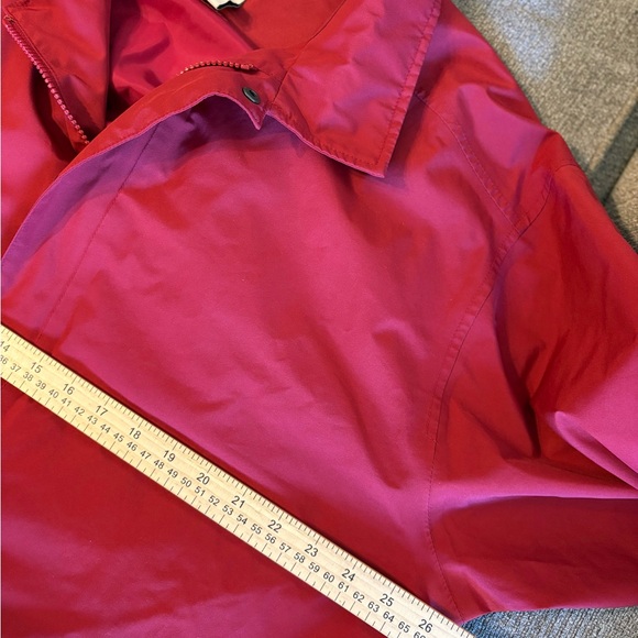 LL Bean Vintage Jacket Red Rain Coat Men's XXL Tall 2XLT Full Zip - Picture 6 of 8